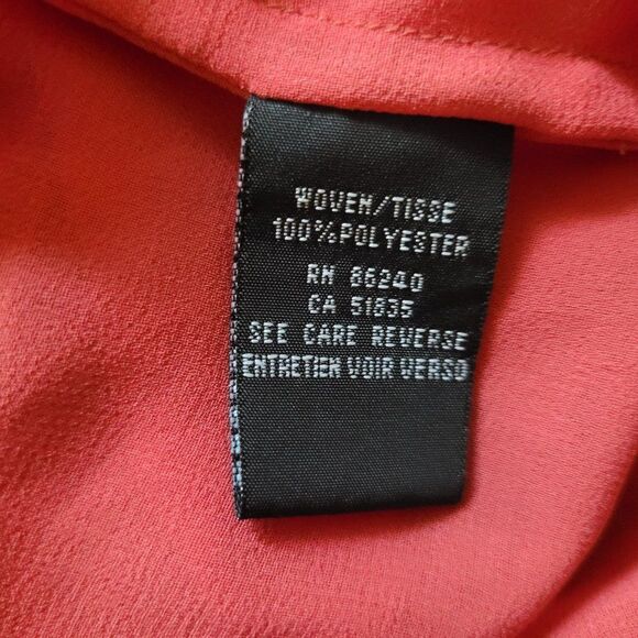 Ravel Womens Semi Sheer Blouse/Top Sz M - Picture 9 of 10